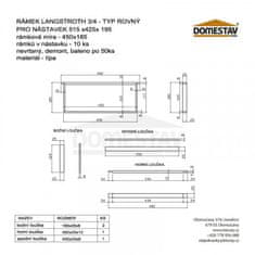 Bioúly Rámková míra Langstroth 450 x 185 mm