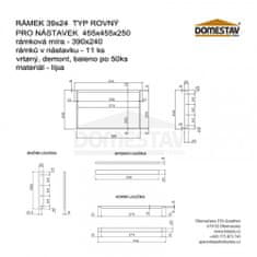 Bioúly Rámková míra Adamec 390 x 240 mm