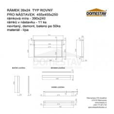 Bioúly Rámková míra Adamec 390 x 240 mm