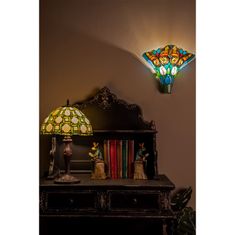 Clayre & Eef Stolní lampa Tiffany ART DECO 5LL-6133