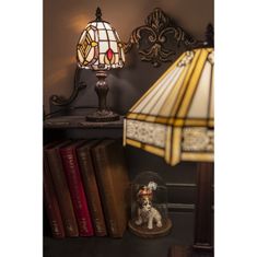 Clayre & Eef Stolní lampa Tiffany ART NOUVEAU 5LL-6138