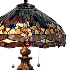 Clayre & Eef Stolní lampa Tiffany DRAGONFLY 5LL-5296