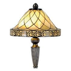 Clayre & Eef Stojací lampa Tiffany VINTAGE NIGHT 5LL-5613