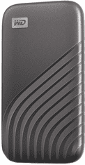 Western Digital My Passport SSD disk, 2 TB, USB-C 3.2, siv (WDBAGF0020BGY-WESN)