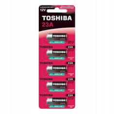 TOSHIBA 5x alkalická baterie 23A 12V MN21