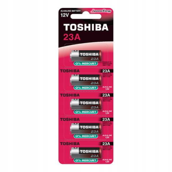 TOSHIBA 5x alkalická baterie 23A 12V MN21