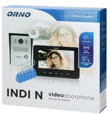 Orno Rodinný videotelefon ORNO INDI N OR-VID-VP-1069/B, LCD 7 ", černý