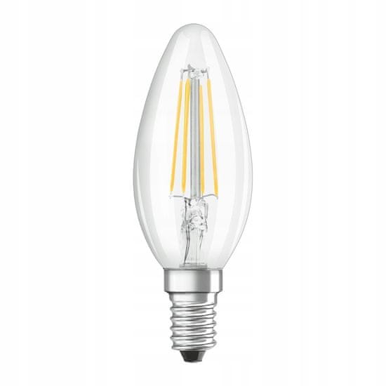 Osram LED žárovka E14 svíčkové vlákno 4.8W 470lm 2700K Teplá bílá DIM