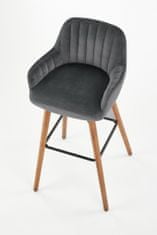 Halmar Barová židle H-93, tmavě šedá