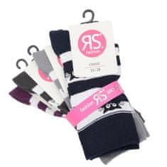 RS dámské bavlněné pruhované ponožky kočičky 6102722 4-pack, 39-42