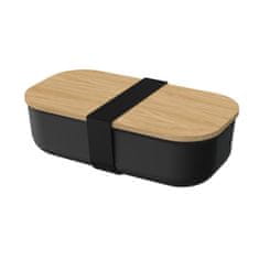 Elasto Eco-svačinový box "Beech", Černá/Přírodní