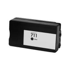 Naplnka HP 711 - černá kompatibilní cartridge (CZ133A)