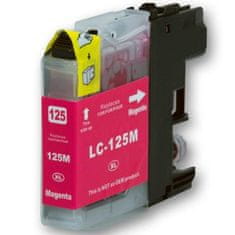 Naplnka Brother LC125 XL - červená kompatibilní cartridge