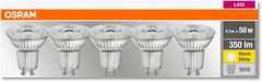 Osram 5x GU10 HALOGEN 4,3W 50W 2700K OSRAM LED žárovka