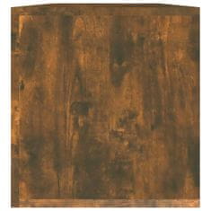 Greatstore Úložný box na LP desky kouřový dub 71x34x36 cm kompozitní dřevo
