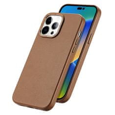 Dux Ducis Dux Ducis Grit pouzdro z Eko kůže na iPhone 14 PRO 6.1" Brown