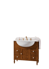 Amoletto Import Masivní koupelnová skříňka s prohloubeným umyvadlem