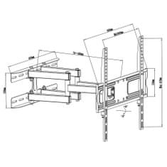 Fiber Mounts M7C6 otočný držák Tv