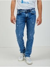 Pepe Jeans Modré pánské slim fit Pepe Jeans Hatch 30/34