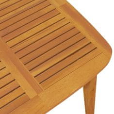 Greatstore Zahradní stolek 110 x 110 x 75 cm masivní akáciové dřevo