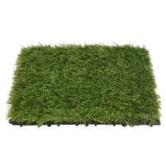 Petromila Dlaždice s umělou trávou 22 ks zelené 30 x 30 cm 