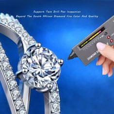 Royal Fashion stříbrný rhodiovaný prsten s drahokamem moissanitem HA-XJZ023-SILVER-MOISSANITE-ZIRCON Velikost: 5 (EU: 49-50)