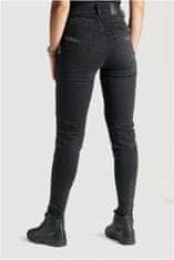 PANDO MOTO kalhoty jeans KUSARI COR 01 Short dámské washed černé 25
