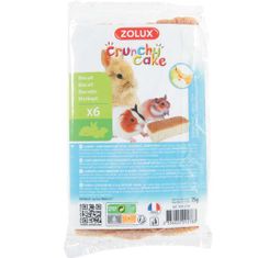 Zolux CRUNCHY CAKE biskvit jablko / banán 6ks 75g