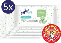 LINTEO Vlhčené ubrousky Baby 100% BIODEGRADABLE 5x 48ks