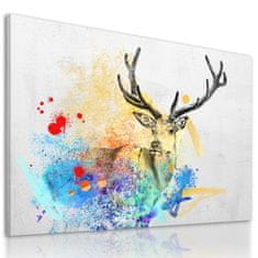 LUDESIGN Obraz na plátně ABSTRACT DEER různé rozměry Ludesign ludesign obrazy: 80x60 cm