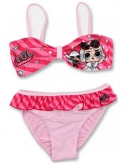 SETINO Dívčí dvoudílné plavky L.O.L. Surprise - sv. růžové