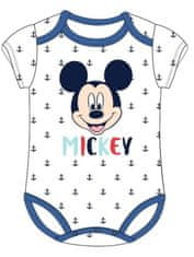 E plus M Kojenecké body s krátkým rukávem Mickey Mouse - Disney - bílé