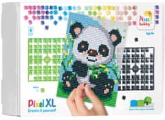 Pixelhobby Diamantové malování - sada 4 základních desek - Panda