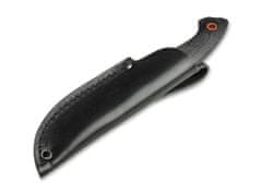 Böker Plus 02BO066 Nessmi Pro vnější nůž 7cm, černá, Micarta, kožené pouzdro