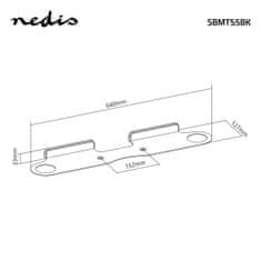 Nedis SBMT55BK nástěnný držák pro Sonos Beam, max 5 kg, černá