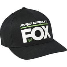 FOX kšiltovka PRO CIRCUIT Flexfit černo-bílo-zelená L/XL
