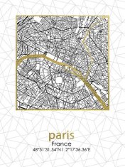 Mondex Image 45x60x1.8cm PARIS CITY PLAN