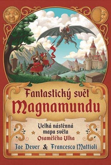 Francesco Mattioli: Fantastický svět Magnamundu - Velká nástěnná mapa světa Osamělého Vlka