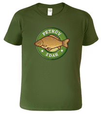 Hobbytriko Rybářské tričko - Petrův zdar (kapr) Barva: Černá (01), Velikost: 2XL