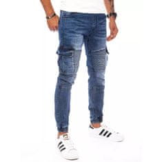 Dstreet Pánské kalhoty jogger džínové ITIEL tmavě modré ux3827 XL