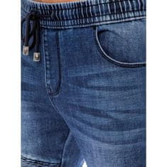 Dstreet Pánské kalhoty jogger džínové ITIEL tmavě modré ux3827 XL