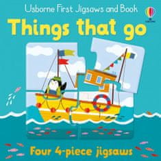 Usborne Usborne First Jigsaws And Book: Things that go