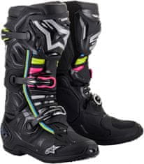 Alpinestars boty TECH 10 2022 Supervented hue černo-modro-zeleno-růžovo-šedé 44,5/10