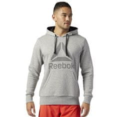 Reebok Mikina šedá 176 - 181 cm/M Wor BL Ctn Ply Hood