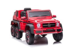 Lean-toys Auto Na Akumulátor Mercedes Benz G63 6X6 Červená