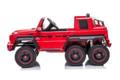 Lean-toys Auto Na Akumulátor Mercedes Benz G63 6X6 Červená