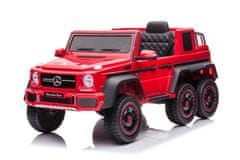 Lean-toys Auto Na Akumulátor Mercedes Benz G63 6X6 Červená