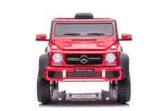 Lean-toys Auto Na Akumulátor Mercedes Benz G63 6X6 Červená