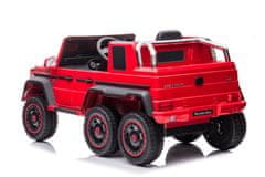 Lean-toys Auto Na Akumulátor Mercedes Benz G63 6X6 Červená