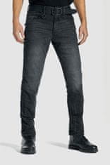 PANDO MOTO kalhoty jeans ROBBY COR 01 Long washed černé 36